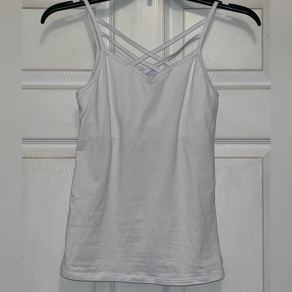 Women's White Strappy Camisole